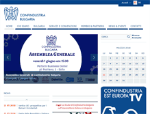 Tablet Screenshot of confindustriabulgaria.bg